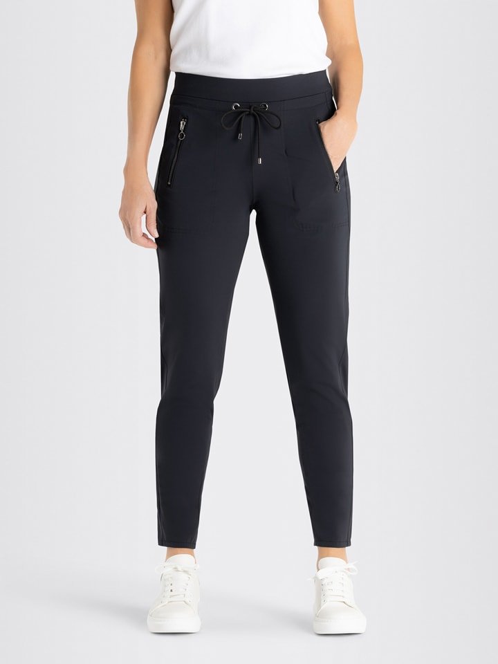 MAC Spodnie "Easy" w kolorze czarnym rozmiar: 34