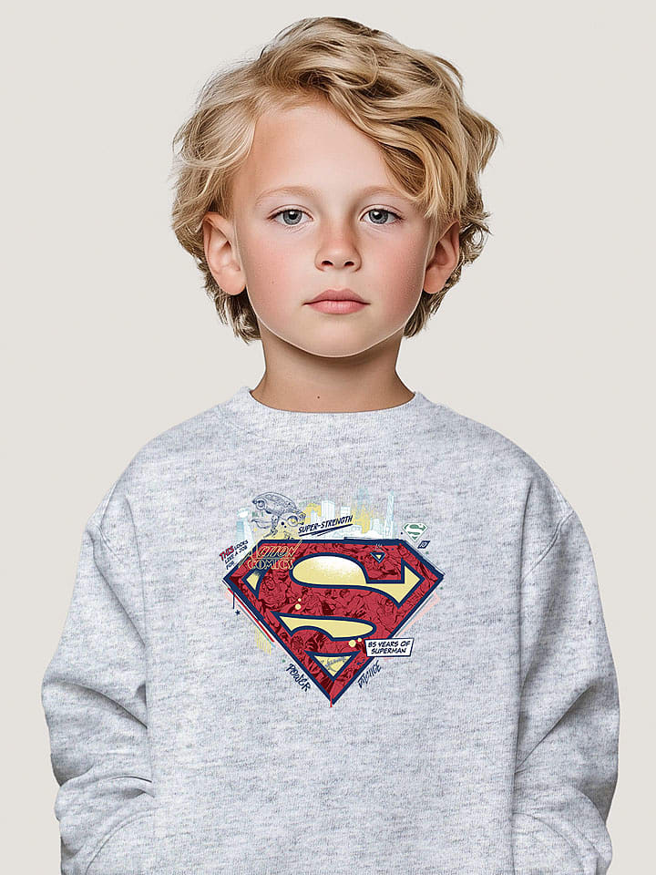 Superman Bluza "Superman" w kolorze szarym rozmiar: 104