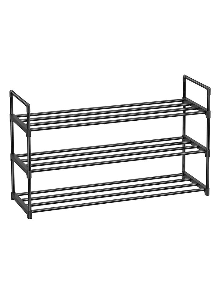 Songmics Regał w kolorze czarnym na buty - 92 x 54 x 30 cm rozmiar: onesize