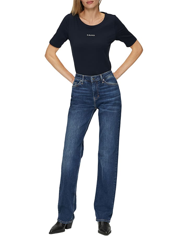 s.Oliver Koszulka w kolorze granatowym rozmiar: 44