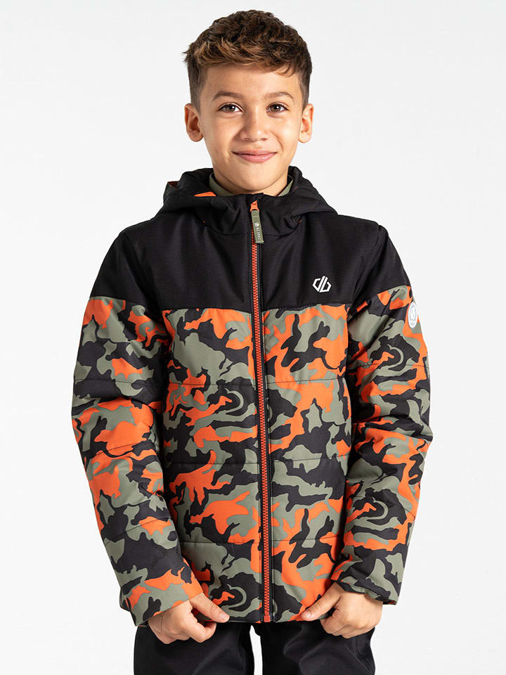 Dare 2b Kurtka narciarska "Liftie" w kolorze czerwono-oliwkowo-czarnym rozmiar: 104