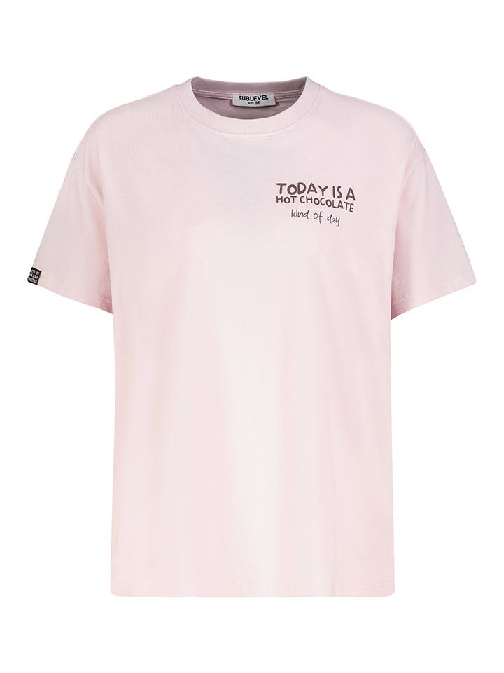 Sublevel Koszulka w kolorze jasnoróżowym rozmiar: L