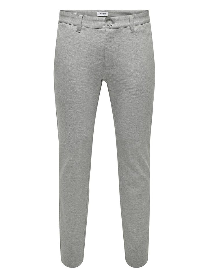 ONLY & SONS Spodnie chino w kolorze szarym rozmiar: W31/L34