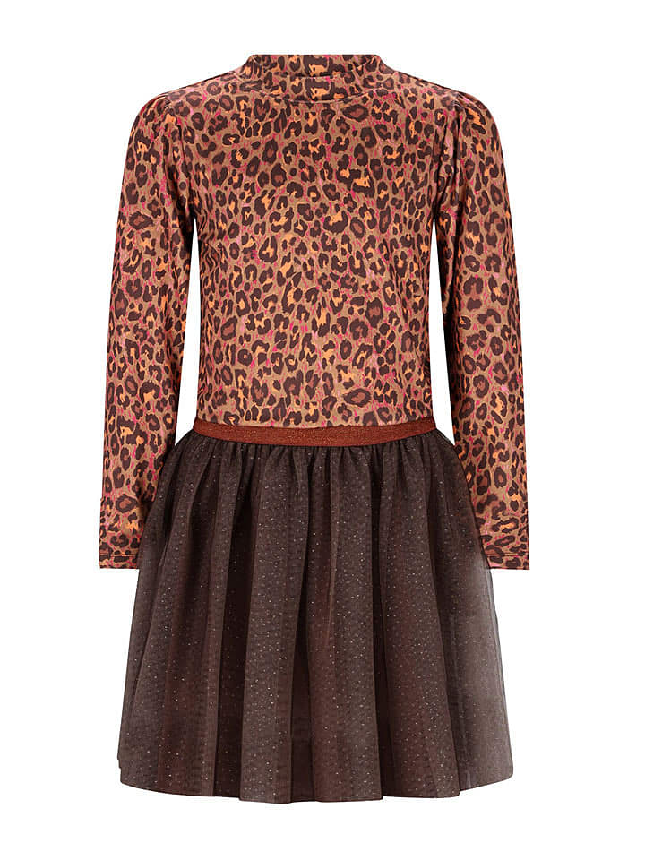 B.Nosy Sukienka "Dina" w kolorze jasnobrązowym rozmiar: 146/152