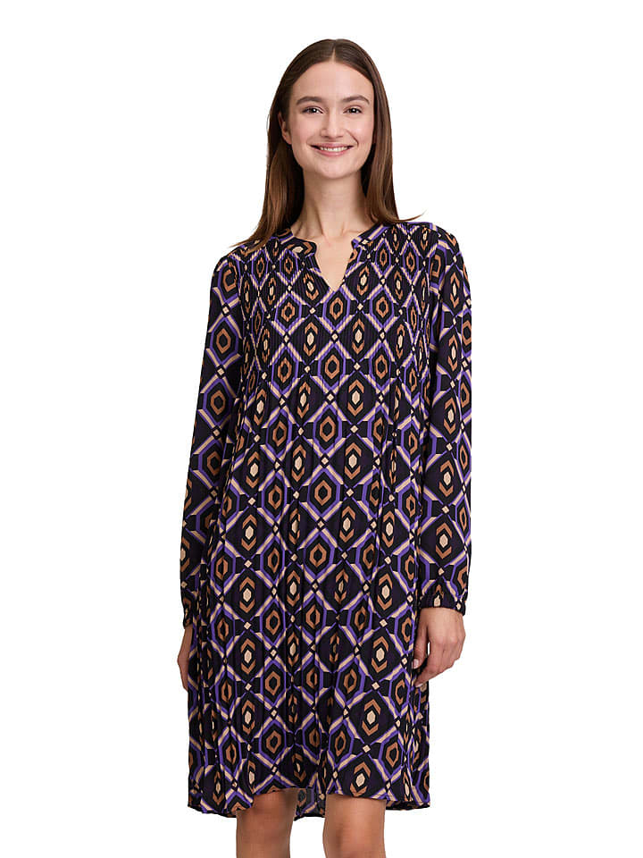 Betty Barclay Sukienka w kolorze fioletowo-czarno-jasnobrązowym rozmiar: 42