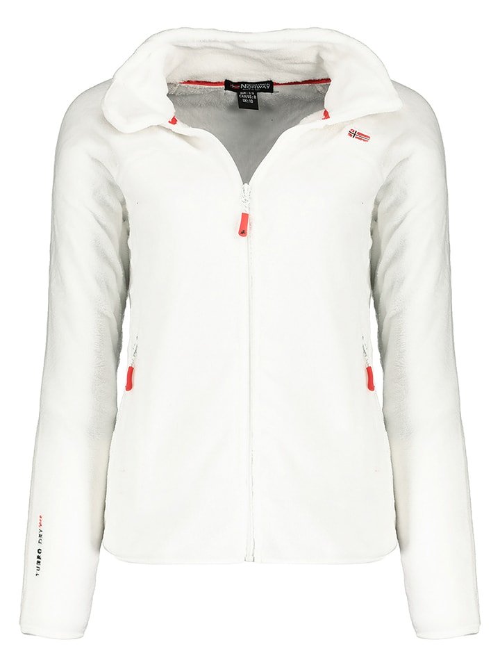 Geographical Norway Kurtka polarowa "Upaline" w kolorze białym rozmiar: XXL