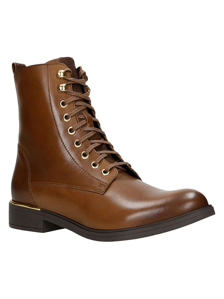 Wojas Skórzane botki w kolorze jasnobrązowym rozmiar: 39