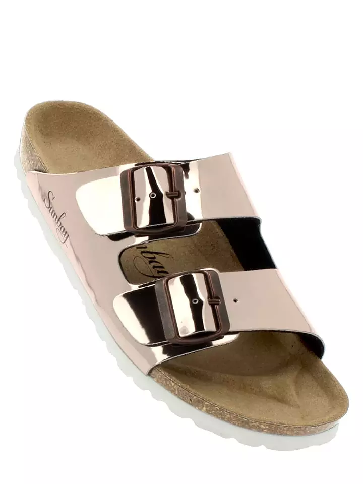 Sunbay Klapki "Trefle" w kolorze różowozłotym rozmiar: 41