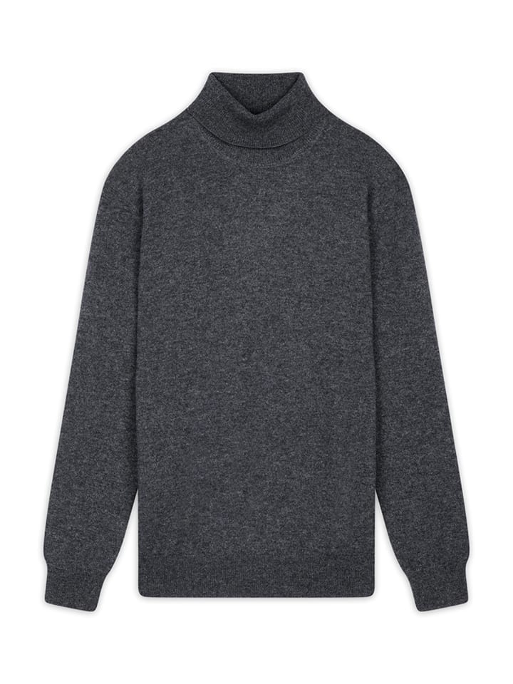 Perfect Cashmere Kaszmirowy golf "Trevor" w kolorze antracytowym rozmiar: M