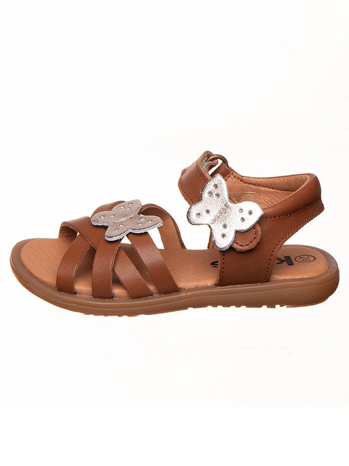 kmins Skórzane sandały w kolorze brązowym rozmiar: 27