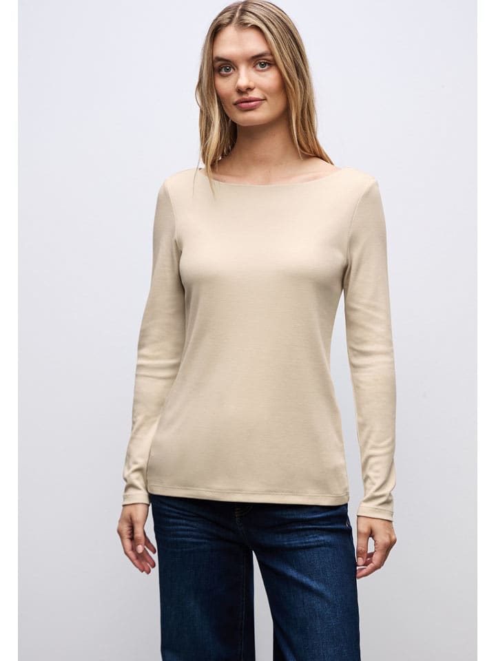 Street One Koszulka w kolorze beżowym rozmiar: 36