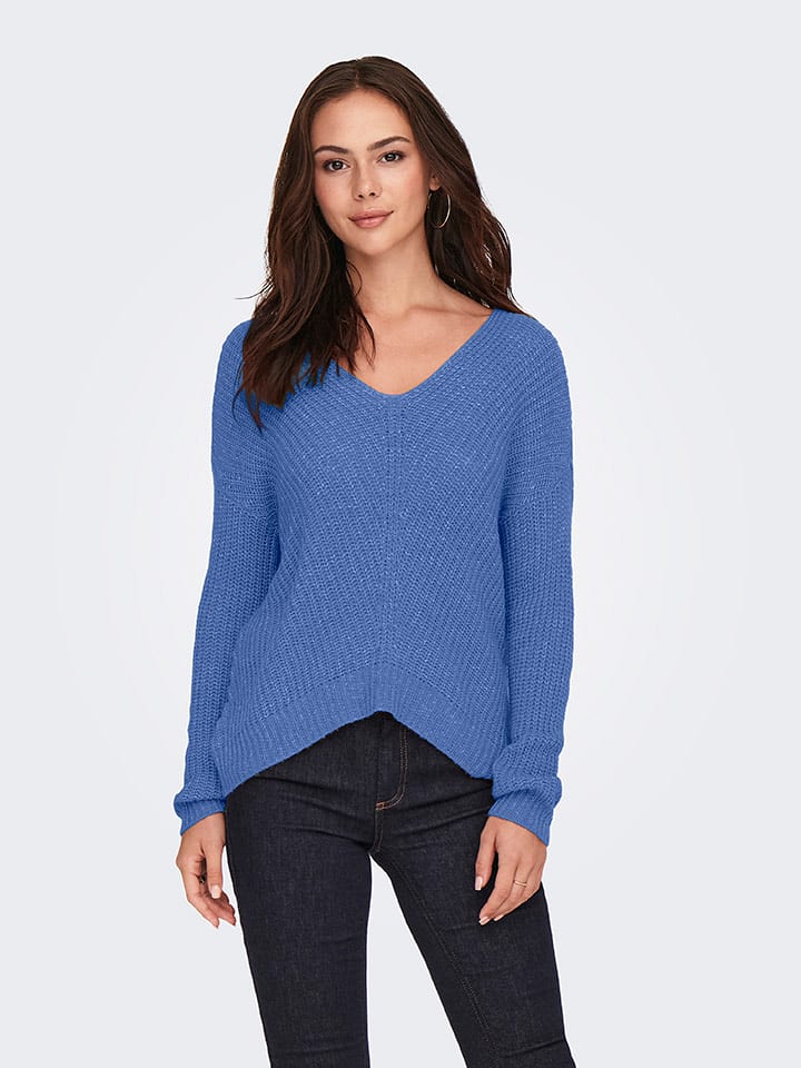 JDY Sweter w kolorze niebieskim rozmiar: L