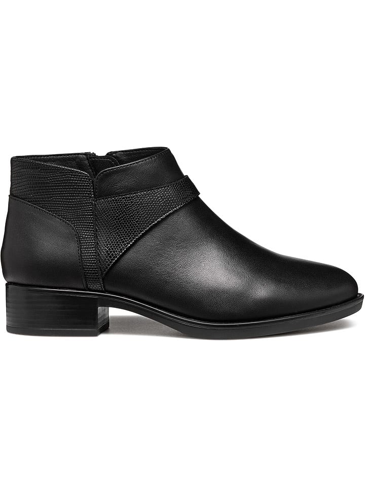 Geox Skórzane botki "Felicity" w kolorze czarnym rozmiar: 36