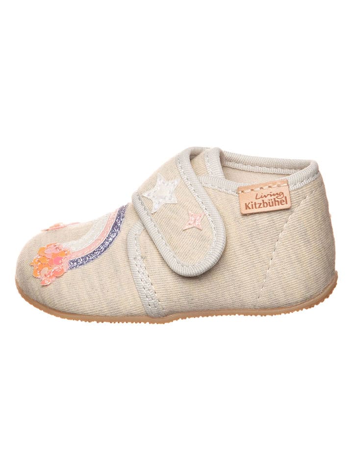 Living Kitzbühel Kapcie w kolorze beżowym rozmiar: 19