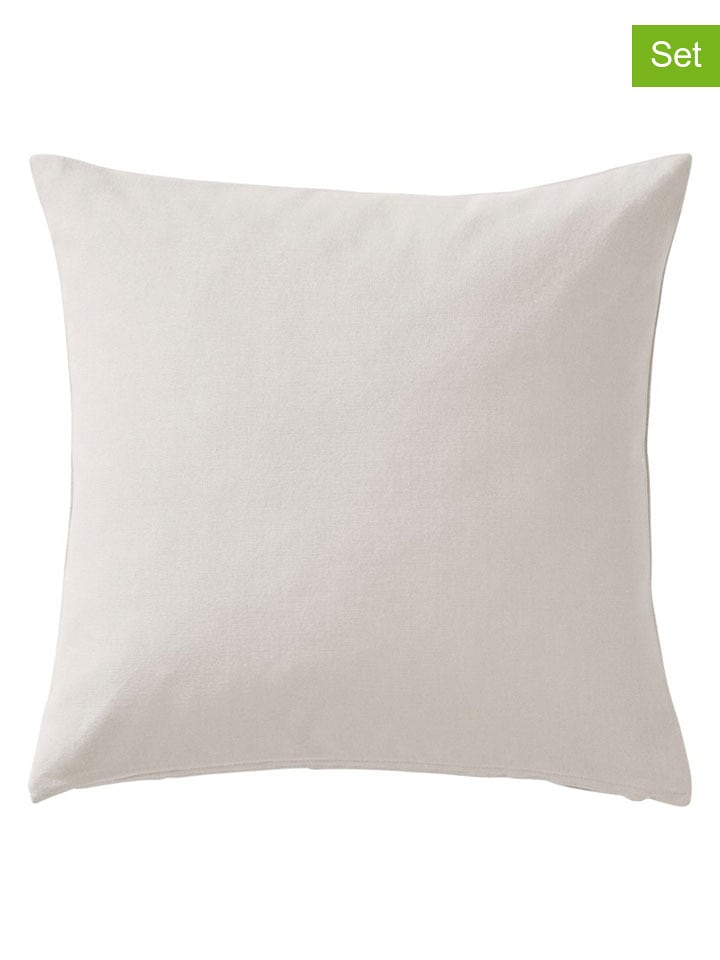 heine home Poszewki (2 szt.) w kolorze białym na poduszkę rozmiar: 40x40 cm