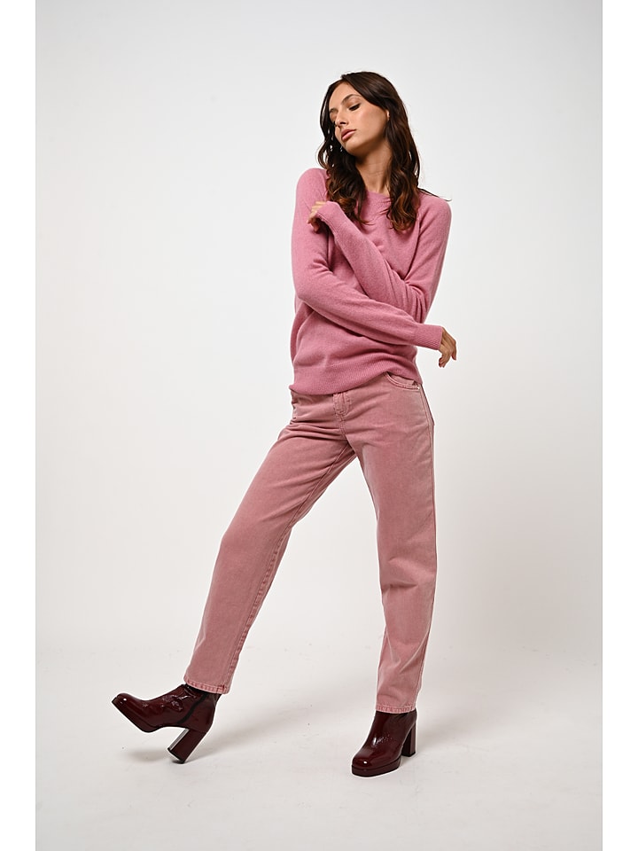 AUTHENTIC CASHMERE Kaszmirowy sweter "Etret" w kolorze jasnoróżowym rozmiar: M