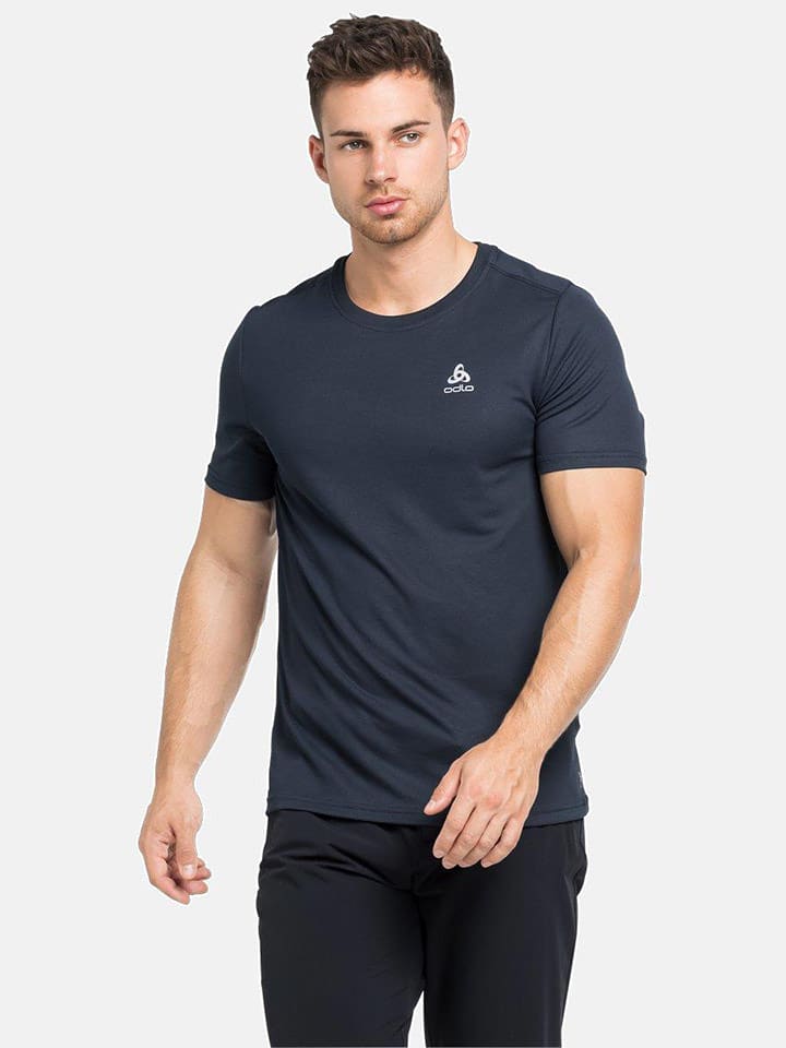 Odlo Podkoszulek funkcyjny "Active F-Dry Light" w kolorze granatowym rozmiar: XL