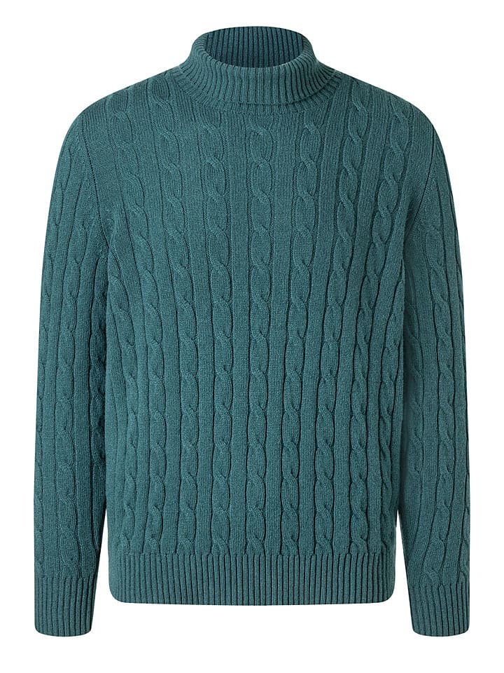 Maerz Muenchen Wełniany golf w kolorze morskim rozmiar: 50