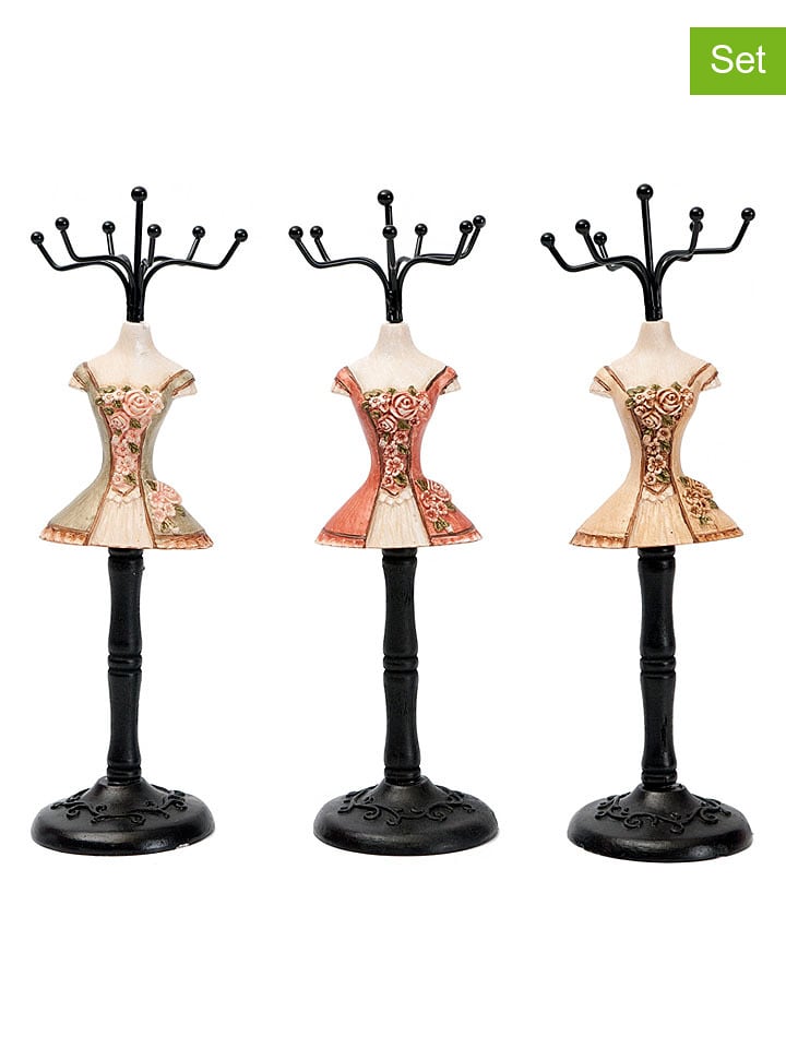 Anticline Stojaki (3 szt.) w kolorze kremowo-jasnoróżowym na biżuterię - wys. 24,5 cm rozmiar: onesize