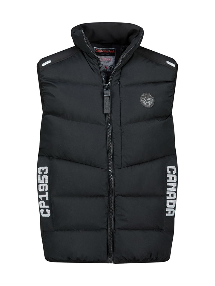 Canadian Peak Kamizelka pikowana "Vincenteak" w kolorze czarnym rozmiar: 3XL