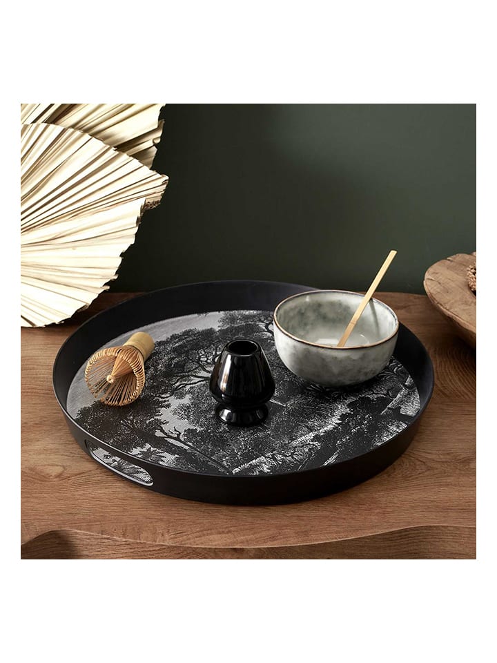 Ethnical Life Taca "Black Forest" w kolorze czarnym - Ø 38 cm rozmiar: onesize