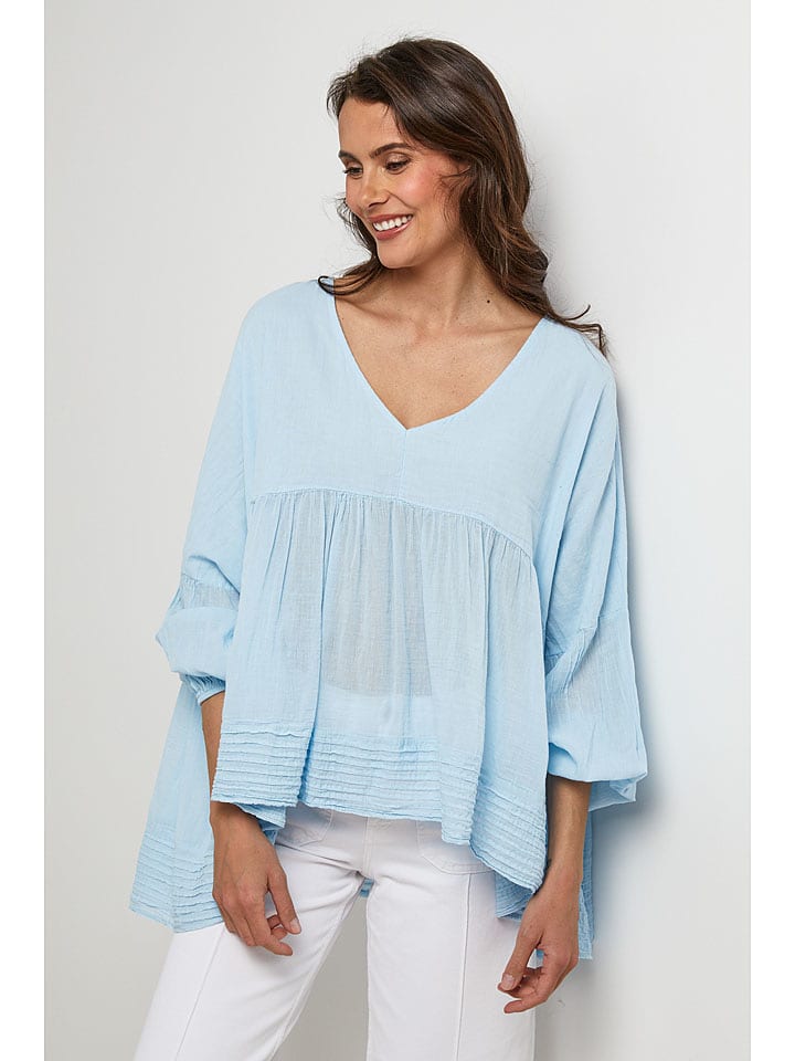 Lin Passion Bluzka w kolorze błękitnym rozmiar: 36/38