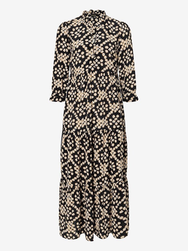 More & More Sukienka w kolorze czarno-beżowym rozmiar: 42