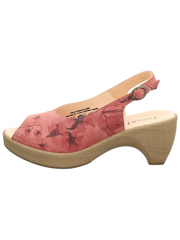 Think! Skórzane sandały w kolorze różowym rozmiar: 37