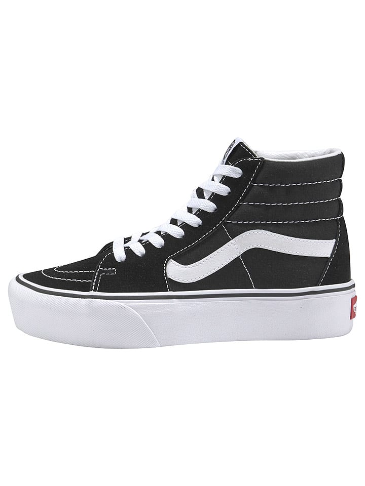 Vans Skórzane sneakersy "SK8-Hi" w kolorze czarno-białym rozmiar: 40,5
