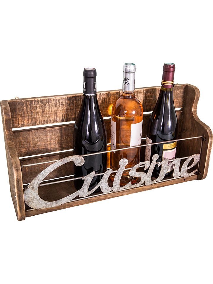 Anticline Regał ścienny w kolorze srebrno-brązowym - 50 x 24,5 x 13,5 cm rozmiar: onesize