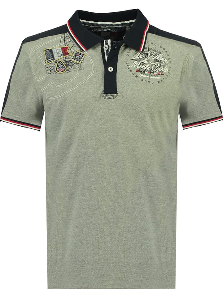 Geographical Norway Koszulka polo w kolorze szarym rozmiar: 128