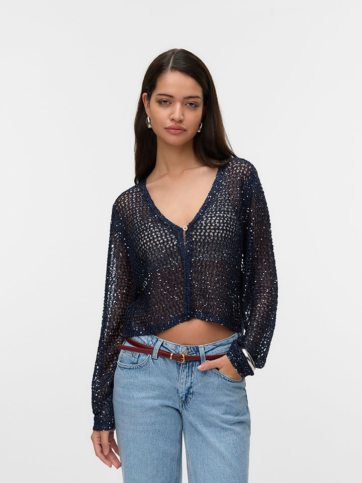 Vero Moda Kardigan w kolorze granatowym rozmiar: S