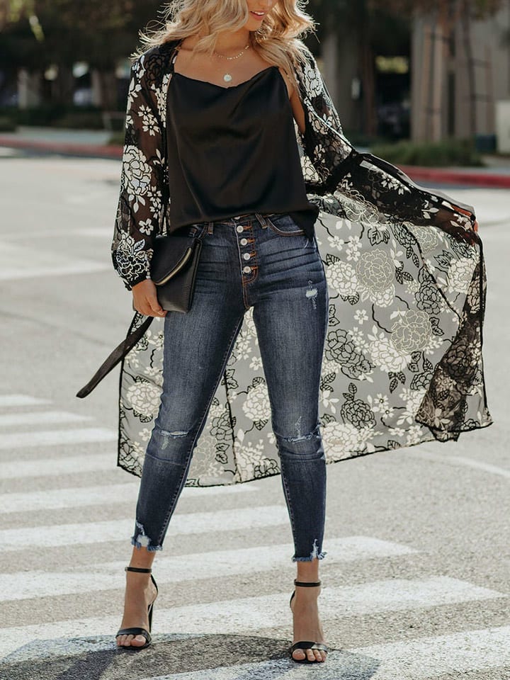 Milan Kiss Kimono w kolorze czarnym rozmiar: XL