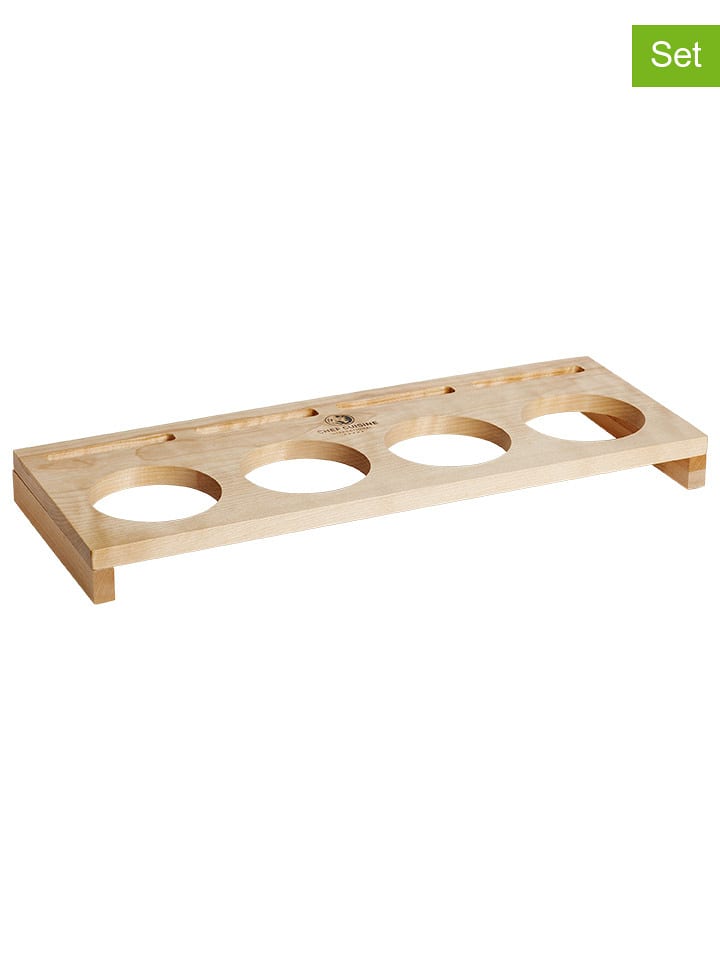 Chef Cuisine 9-częściowy zestaw w kolorze czarno-jasnobrązowym - 250 ml rozmiar: onesize