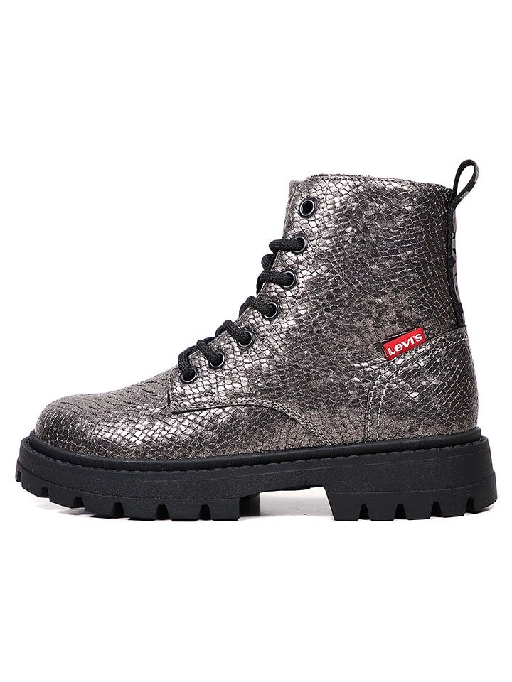 Levi´s Botki "Pasadena Refresh" w kolorze antracytowo-srebrnym rozmiar: 28
