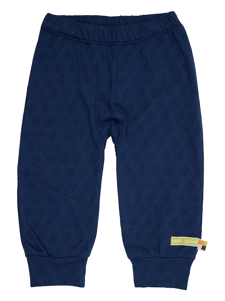 loud + proud Spodnie w kolorze granatowym rozmiar: 62/68