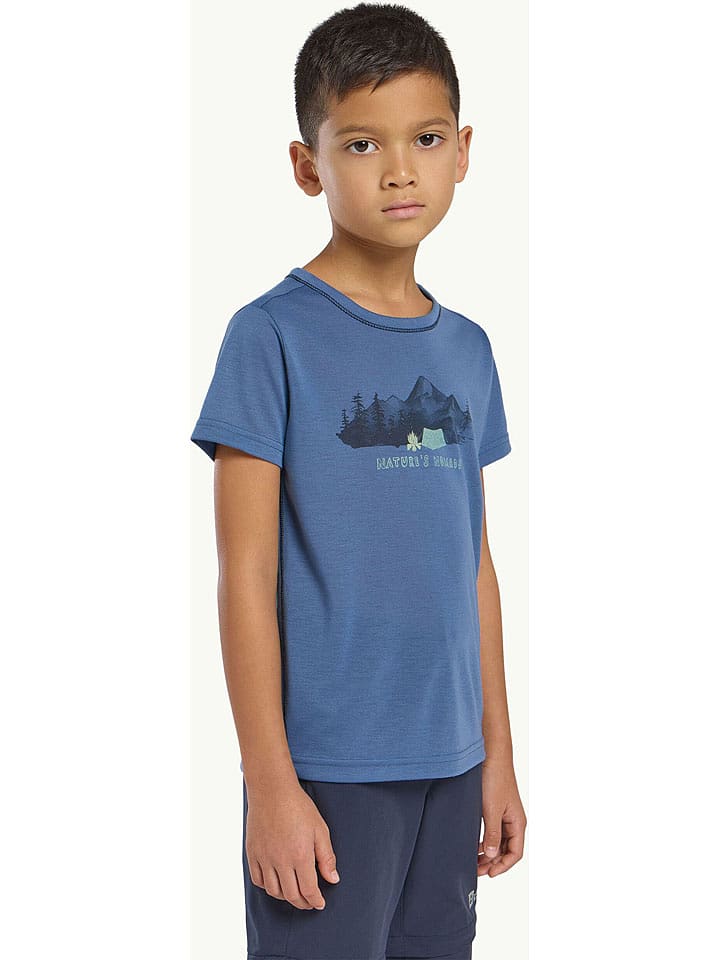 Jack Wolfskin Koszulka w kolorze niebieskim rozmiar: 176