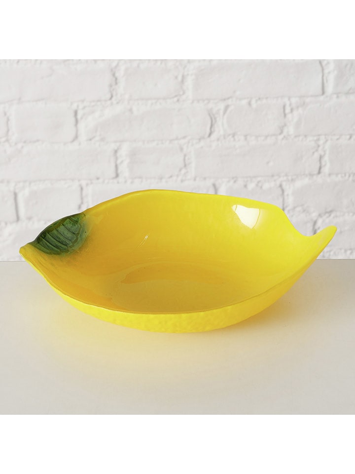 Boltze Miska "Limone" w kolorze żółtym do serwowania - 24 x 16 cm rozmiar: onesize