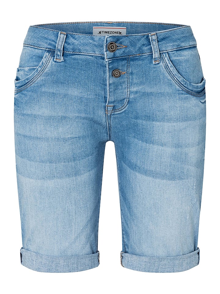 Timezone Bermudy dżinsowe "Nali" w kolorze błękitnym rozmiar: W28
