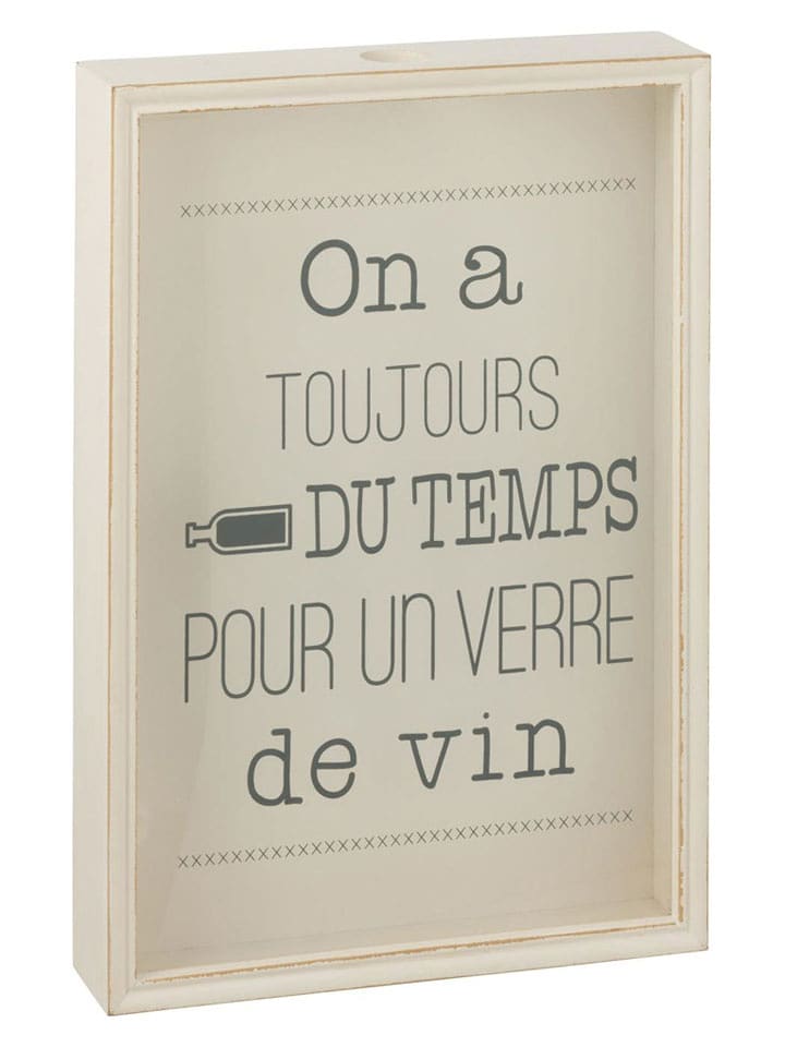 J Line Ramka w kolorze kremowym na korki od wina - 35 x 50 cm rozmiar: onesize