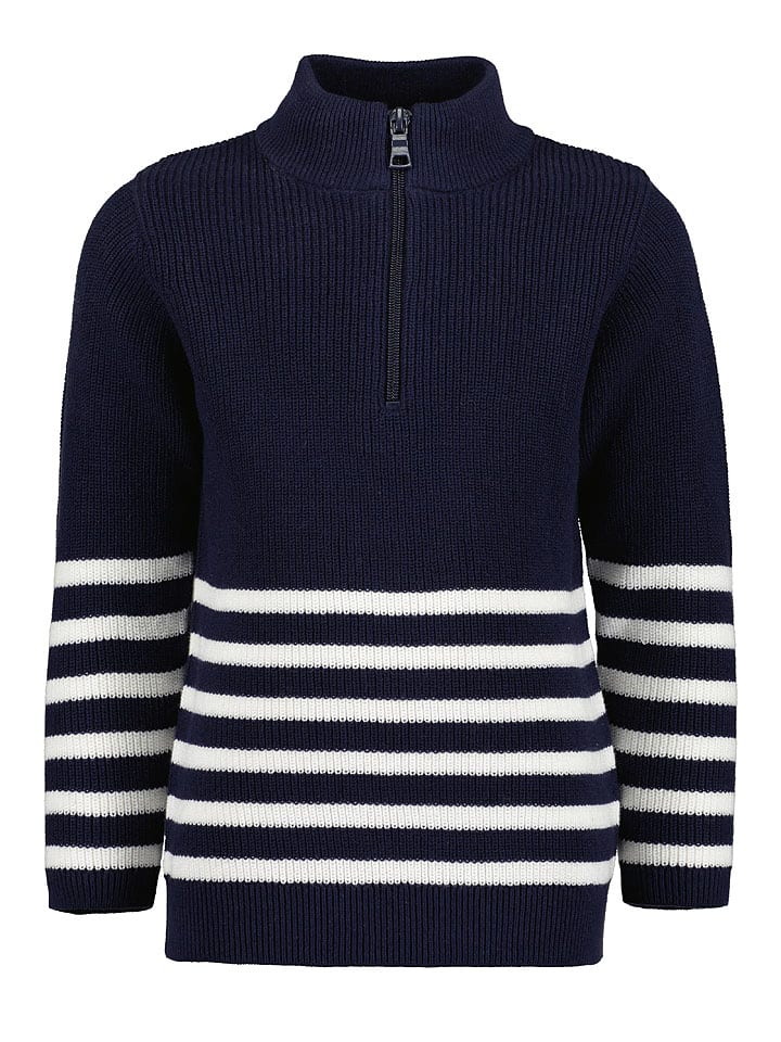 Blue Seven Sweter w kolorze granatowo-białym rozmiar: 98