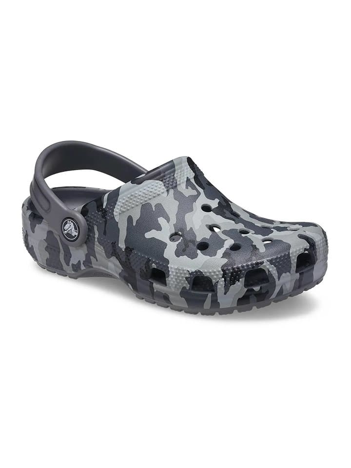 Crocs Chodaki "Classic Camo" w kolorze szaro-czarnym rozmiar: 20/21