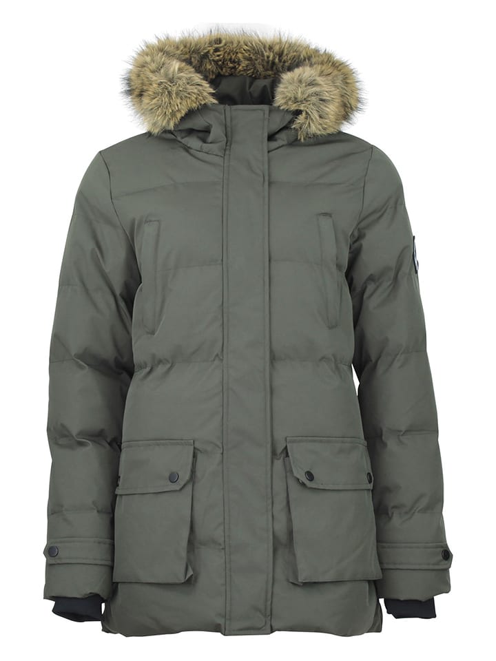 Peak Mountain Parka "Anabel" w kolorze khaki rozmiar: L