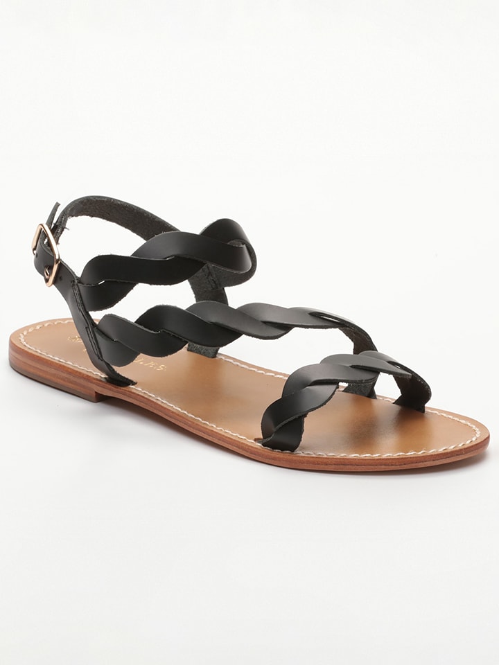 Les BAGATELLES Skórzane sandały "Arianna" w kolorze czarnym rozmiar: 40