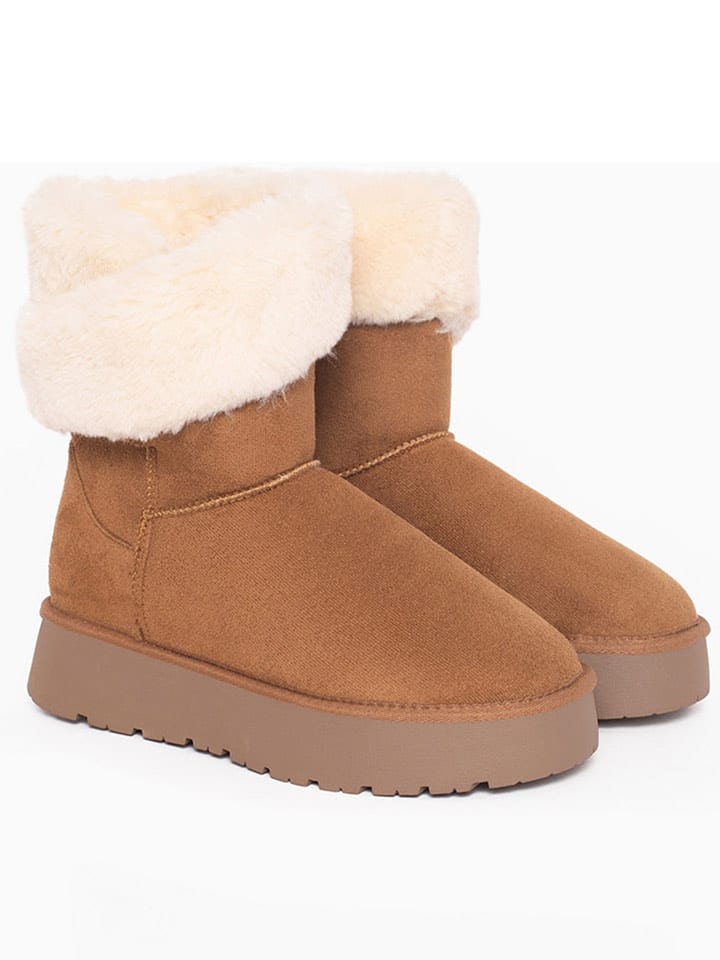 ISLAND BOOT Botki zimowe "Arine" w kolorze jasnobrązowym rozmiar: 39
