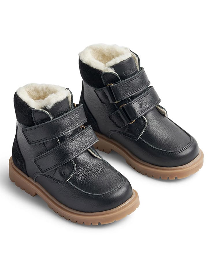 Wheat Botki zimowe w kolorze czarnym rozmiar: 31