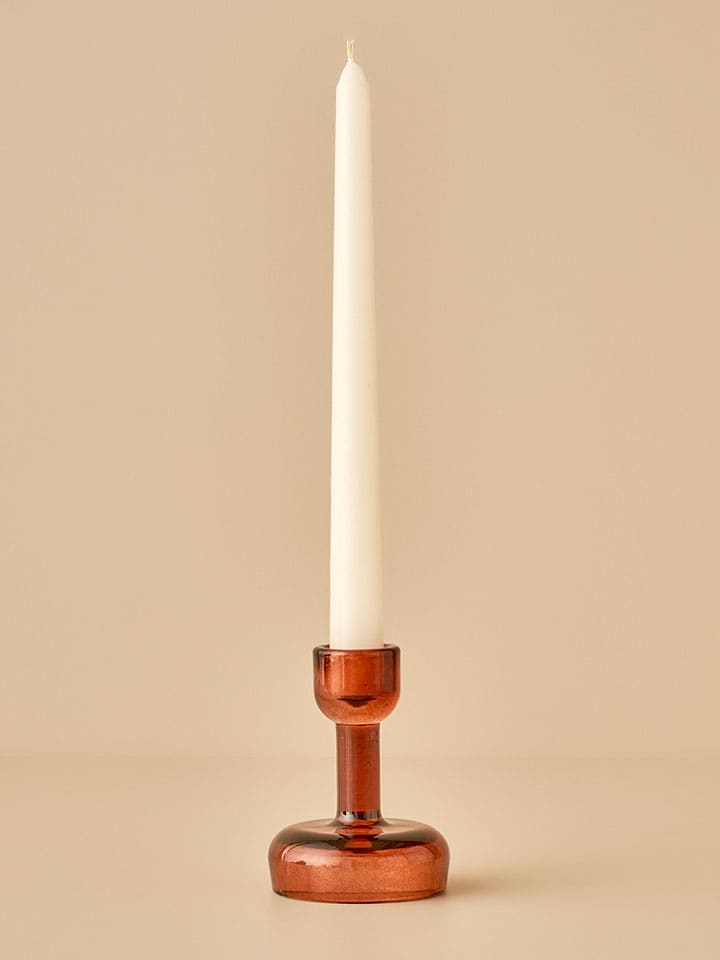 BELLA MAISON Świecznik "Miguel" w kolorze pomarańczowym - wys. 10 x Ø 7 cm rozmiar: onesize