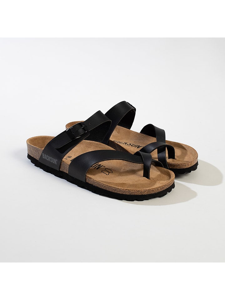 BACKSUN Japonki w kolorze czarnym rozmiar: 39