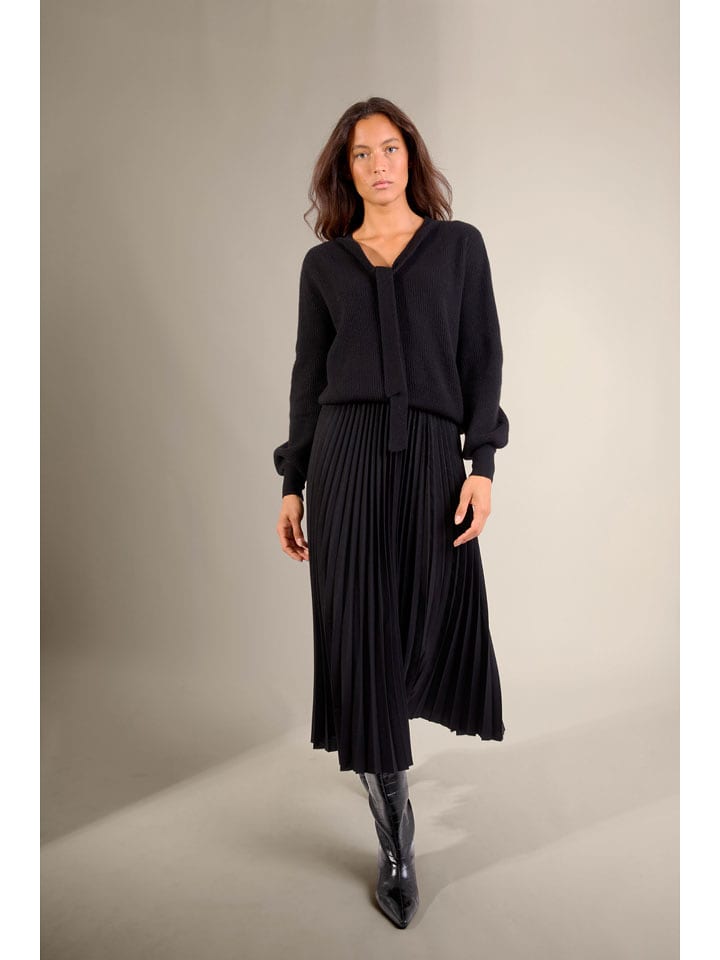 Perfect Cashmere Kaszmirowy sweter "Noty" w kolorze czarnym rozmiar: XL