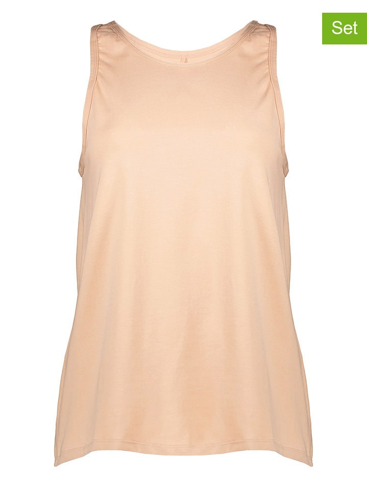 Sloggi Topy (2 szt.) w kolorze beżowym rozmiar: XS